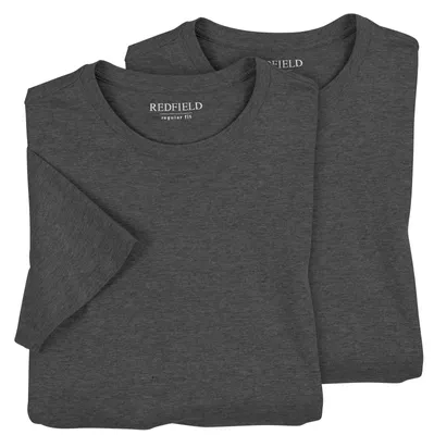 Produktbild von Redfield Doppelpack XXL T-Shirts anthrazit melange