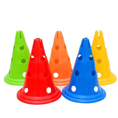 Image de Cônes d'entraînement pour le football,Obstacle conique,Panneau pour seau de bar,Barrière avec trous,Cônes d'entraînement