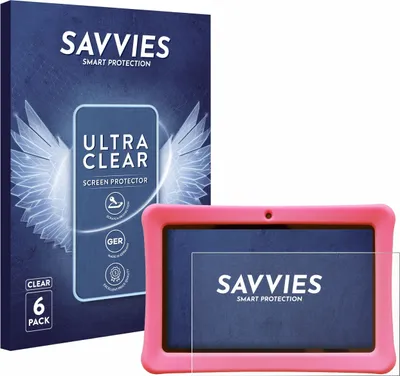 Produktbild von 6x Für Contixo Kids 7" Tablet Schutzfolie Savvies Displayschutz Display Schutz Folie Klar Transparent