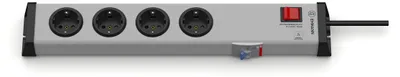 Immagine prodotto di EHMANN Presa multipla con interruttore quadruplo grigio con contatto di protezione Ehmann 0220x00042301
