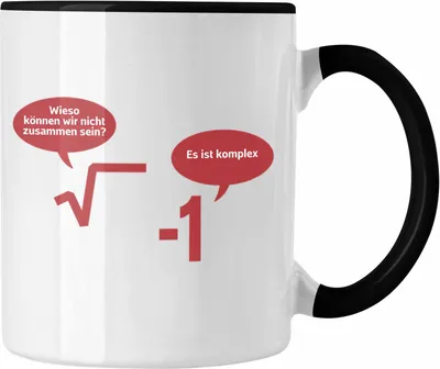 Produktbild von Trendation - Mathelehrer Tasse Mathematiker Physik Tassen mit Spruch Lustig Kaffeetasse Physiker Geschenk Mathestudent Sprüche (Schwarz)