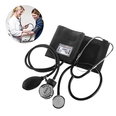 Produktbild von Manuelles Blutdruckmessgerät mit Stethoskop Aneroid Sphygmomanometer zur Messung am Oberarm Medizinische Versorgung für Krankenschwester Doktor Senior