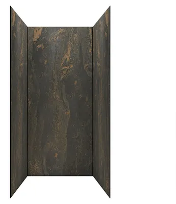 Image de Pack 3 Panneaux Muraux Pierre Venus 90x210cm et Profilés Noirs - STONE'IT