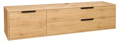 Produktbild von FURNARO Lowboard Bonnie TV-Board Fernsehschrank B/H/T: 168x47x45 cm, Farbe:Asteiche
