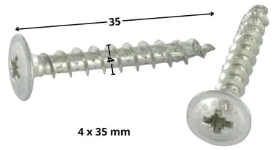 Produktbild von Schraube Spax Flachkopf Pozi 4X35 WIROX