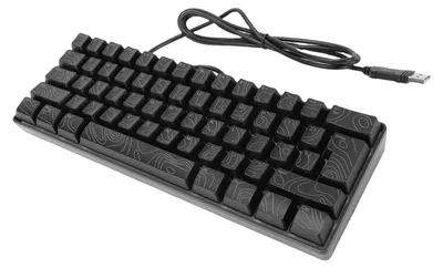 Produktbild von 61-Tasten-RGB-Gaming-Tastatur 60 % mechanisch RGB-Hintergrundbeleuchtung Ergonomisches Design Kabelgebundene Tastatur Schwarz