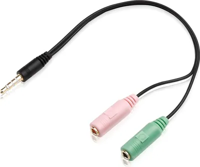 Produktbild von Adapter PC-Headset 2-mal 3,5-mm-Buchse an 4-poliger Stecker