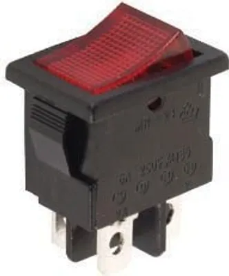Image de Interrupteur à bascule 5A-250V Spst On-Off - Avec néon rouge