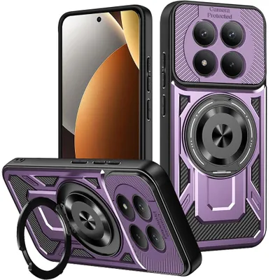 Obrázok produktu pre Techsuit - RuggedCam odolné puzdro s krytom fotoaparátu pre Xiaomi Redmi Note 15 Pro+ 5G / Poco M8 Pro 5G - fialové