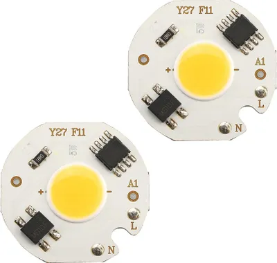 Image de 10Pcs AC220V 5W High Bright Integrated Chip Light Source COB Bead Spotlight Bulb Warm