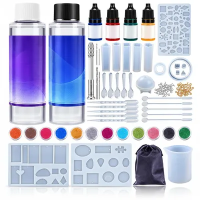 Image de Dripio - Kit de démarrage pour résine époxy - Fabrication de bijoux - 200 ml de résine, Image générée par une IA