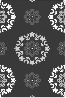 Produktbild von MuchoWow® Mauspad Mousepad Mandala - Muster - Schwarz und Weiß 40x60 cm - Mousepads - Maus Mat - Pad - Mausunterlage - Schreibtisch Accesoire