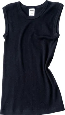 Produktbild von HERMKO 2040 2er Pack Jungen Muskelshirt aus Baumwolle, Farbe:schwarz, Größe:104