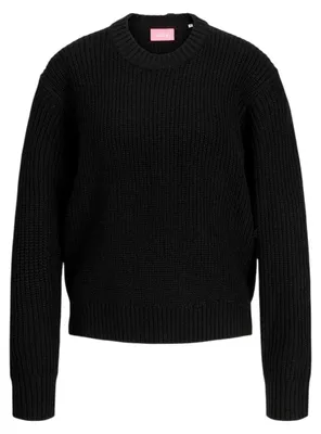Productafbeelding van JJXX - Damespullover, ronde hals, raglanmouwen, model GT30015 (maat 36), kleur: zwart