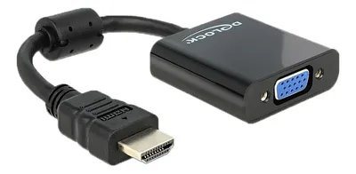 Productafbeelding van Delock 65512 HDMI Adapter Delock A -> D-Sub15 St/Bu