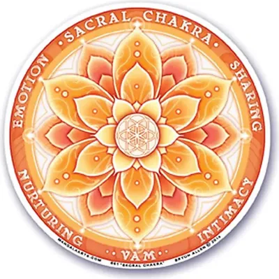 Produktbild von Fensterklebebild 2. Chakra (Svadhisthana) -- 10.5 cm online bestellen