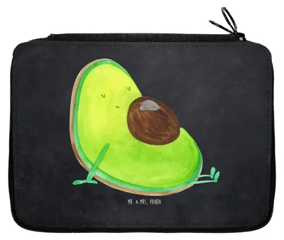 Produktbild von Mr. & Mrs. Panda Federtasche Avocado Schwangerschaft - Kreidetafel - Geschenk, Mäppchen, Schlampermäppchen, Schwanger, Federmappe, Liebe, Wunder, Bleistiftetui