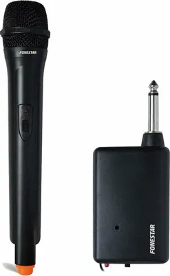 Produktbild von Fonestar IK-163, Karaoke-Mikrofon, 6,46 mW, Kabellos, 6.35 mm (1/4"), Schwarz, Drinnen