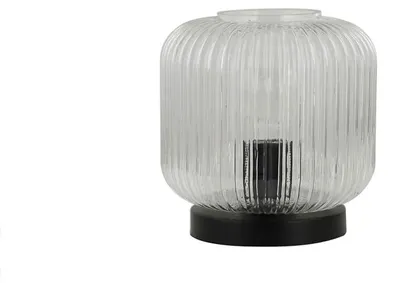 Zdjęcie produktu dla HOME DELUXE Szklana lampa stołowa LILY - przezroczysta | Lampa stołowa Lampka biurkowa