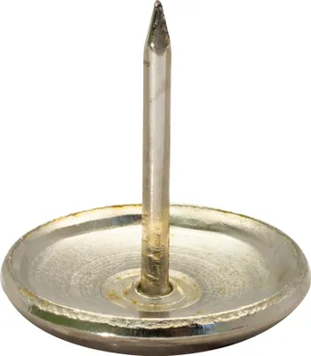 Produktbild von WAGNER Nagelgleiter / Möbelgleiter 4tlg. - Ø 25 x 4 / 24 mm, Stahlgleiter, messing, zum Nageln, für robuste Böden - 15112599
