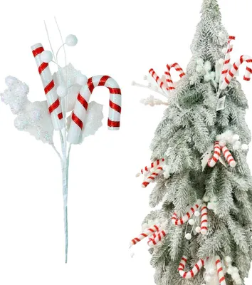 Produktbild von Weihnachtsspaten - Weihnachtszweig aus süßen Dekorationen 29 cm