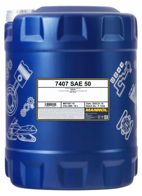 Produktbild von MANNOL 7407 Einbereichsmotorenöl SAE 50, mineralisch für Diesel, 10L