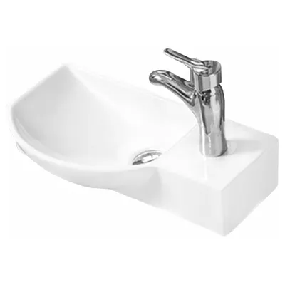 Zdjęcie produktu dla Mexen Hugo umywalka nablatowa lewa 45 x 24 cm, biała - 21254500L