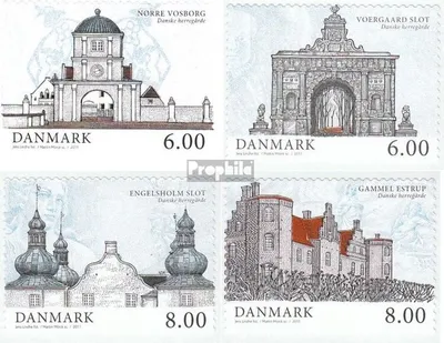 Produktbild von Briefmarken Dänemark 2011 Mi 1644-1647 (kompl.Ausg.) postfrisch Gutshöfe