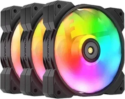 Produktbild von COUGAR Gehäuse Lüfter MHP 120 ARGB, Schwarz,3er-Pack