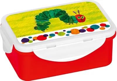 Immagine prodotto di GEDA porta pranzo bruco goloso 16x10,5x6,5 cm rosso/verde