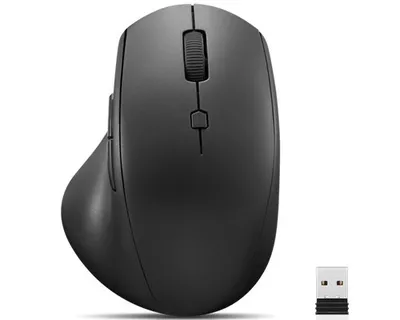 Obrázek produktu pro Lenovo 600 Wireless Media, Pro praváky, Optický, RF bezdrátový, 2400 DPI, Černá