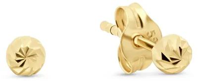 Produktbild von New Bling Oorknopjes – 9NBG-1039 – 14K Goud – Bolvorm – 3 mm