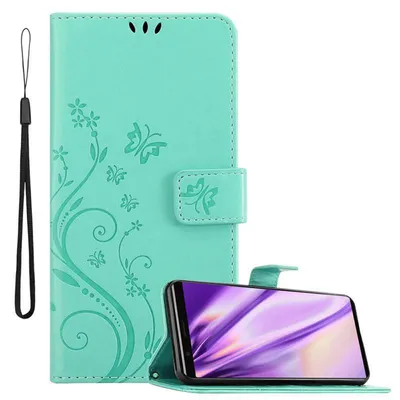 Image de Cadorabo Housse pour Sony Xperia 5 Housse de protection en turquoise Housse pour portable Etui Case Fleurs Flower