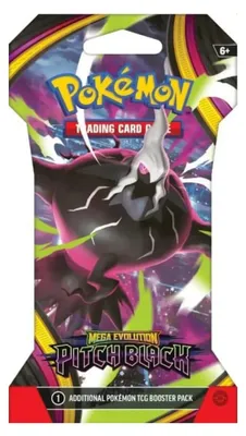 Produktbild von Pokemon Trading Card Game Mega Evolution Pechschwarzer Booster Mit Hülle Englisch Kinder One Size