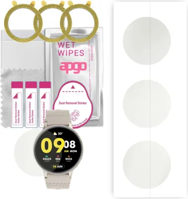 Produktbild von apgo 3 Stück Schutzfolie, Matt, kompatibel mit Tracer SMR2 Smartwatch, Hydrogel Displayschutzfolie mit Positionierhilfe, Displayfolie, robust und kratzfest