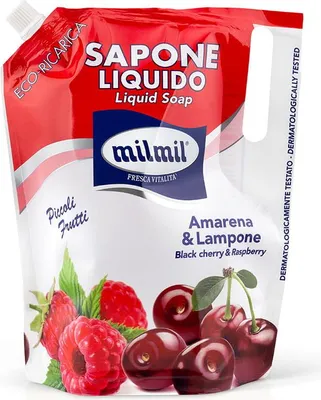 Immagine prodotto di Sapone liquido MilMil Ciliegia e Lampone SAVE 900ml
