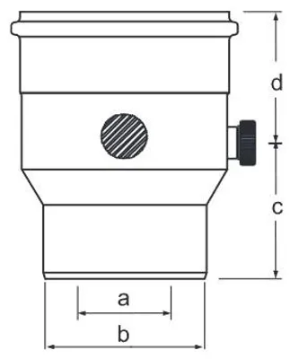 Produktbild von ALMEVA Kesseladapter 2 Messöffn. 80/125 auf 110/160 (LPML12)