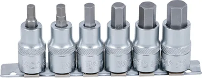 Produktbild von BGS 8887 Innensechskant Bit-Einsatz-Set, 6-14 mm, 12,5 (1/2") 6-tlg.