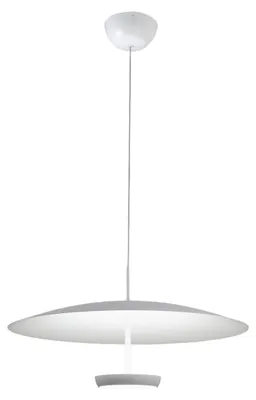 Imagen del producto de Lámpara colgante LED Yuko, 40 W, 3200 lúmenes, 3000 K, regulable, estructura de metal y metacrilato, color blanco - Yuko
