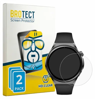 Produktbild von 2x Für Huawei Watch 6 46 mm Schutzfolie BROTECT Displayschutz Display Schutz Folie Klar Transparent