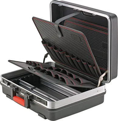 Produktbild von FORMAT Werkzeugkoffer 470x360x210mm ABS mit Einsteckmodulen, Länge:460 mm, Höhe:180mm, Tiefe:355 mm