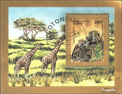 Produktbild von Briefmarken Benin 1995 Mi Block10 (kompl.Ausg.) gestempelt Affen