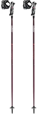 Productafbeelding van LEKI Artena Airfoil 3D Skistok, 125 cm, Auberginerood/Koraal/Wit