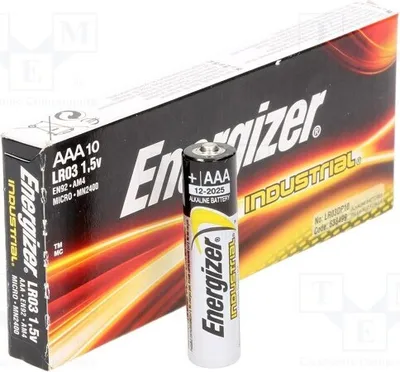 Produktbild von 1x Batterie: alkalisch 1,5V Industrial AAA,R3 Anz.Bat: 10  Batterien