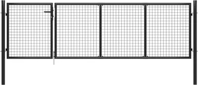 Obrázek produktu pro Ocelová zahradní branka 350 x 100 cm, antracitová