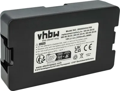 Produktbild von vhbw Akku kompatibel mit Gardena SILENO+ R130Li, R160Li, R100LI Rasenroboter (2Ah, 18V Li-Ion)