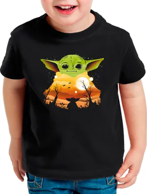Produktbild von A.N.T. Baby Grogu Kinder T-Shirt yoda mando kopfgeldjäger