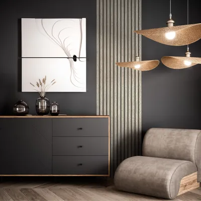 Produktbild von NEWROOM Tapete Grau Vliestapete Paneel - Holztapete Skandi Taupe Braun Holz Lamellen Holzwand Modern Lamellenwand