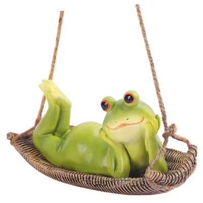Produktbild von Hängender Frosch-Ornament aus Harz für die Gartendekoration