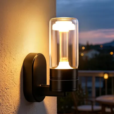 Produktbild von ZMH LED Wandleuchte Aussen Innen Wandlampe Außenlampe Schwarz IP65 Außenwandleuchte 10W 3000K Aussenlampe Außenbeleuchtung Hauswand Terrasse Haus
